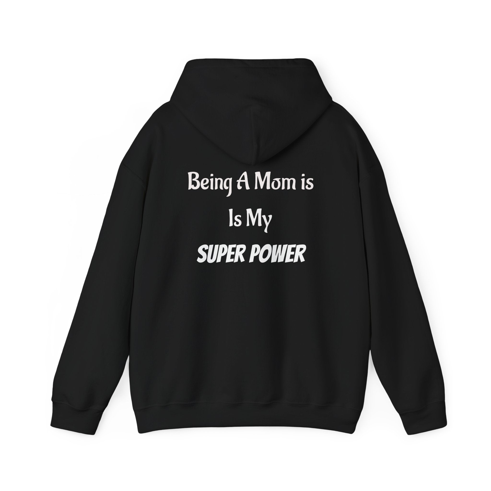 Being a Mom Is My Super Power Hoodie | Mom and Baby Floral Illustration