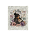 Crushed Velvet Blanket — 'Not Just Surviving, I'm Healing' Cozy Affirmation Throw