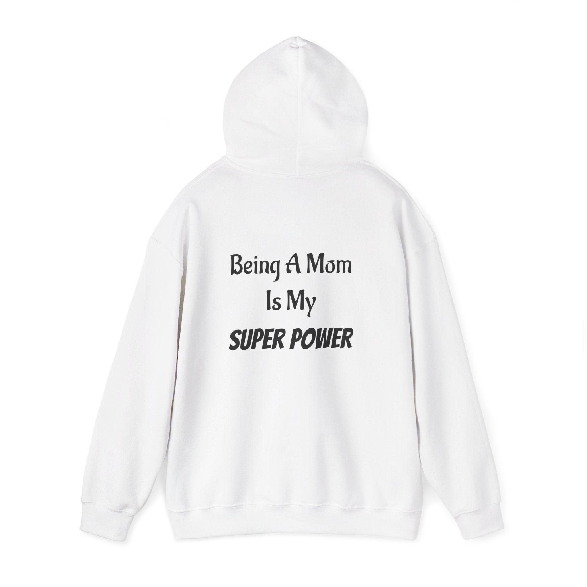 Being a Mom Is My Super Power Hoodie | Mom and Baby Floral Illustration